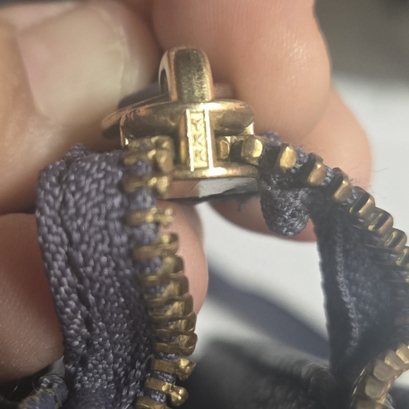 Vintage Kate Spade Navy Satchel with Gold Accents - Picture 10 of 11